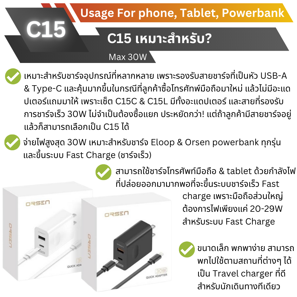 COMBO SET E29 30000mAh ลดพิเศษยกเซตพร้อม Adapter & สายชาร์จเร็ว