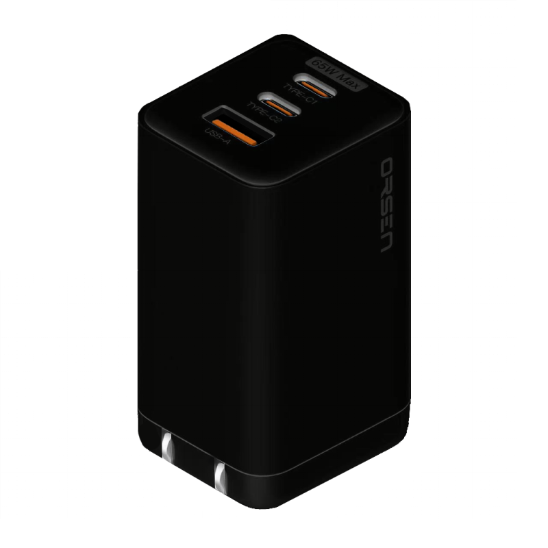 ADAPTER ELOOP C12 GaN PD 65W / QC 4.0 Fast Charge อะแดปเตอร์ สีดำ Black จัดส่งฟรี!