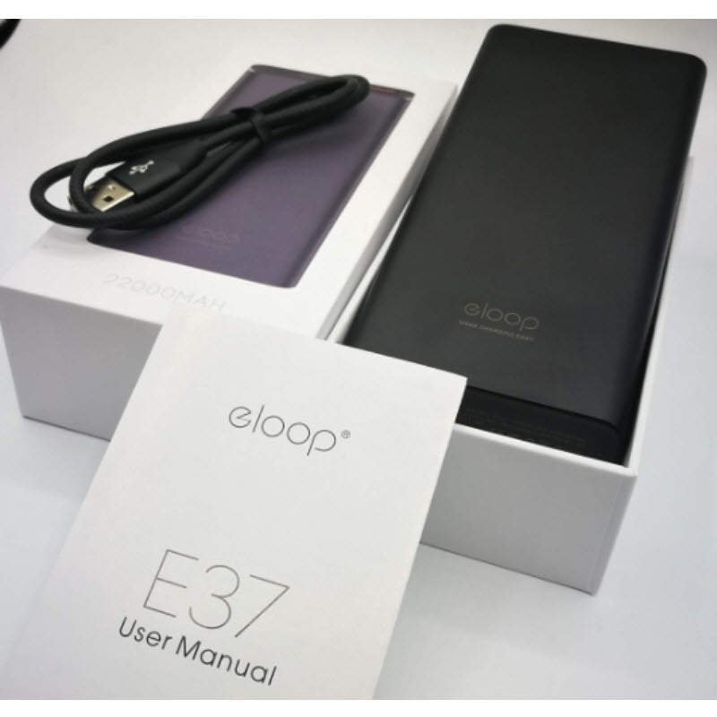 E37 22000 mAh สีดำ / Black แถมซอง & สายชาร์จ จัดส่งฟรี!