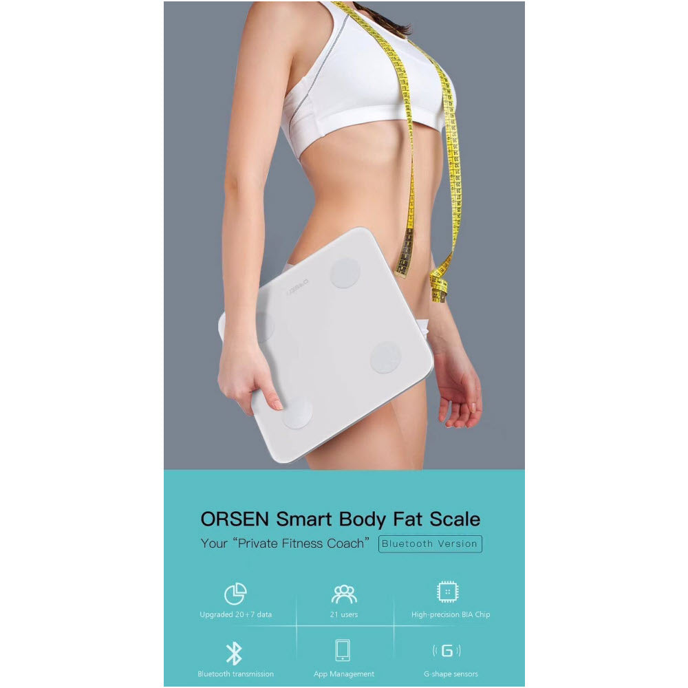 Smart Body Fat Scale ELOOP A1 ส่งฟรี Kerry Express!